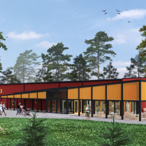 Filmdorf Småland mit Michel, Pippi und Konsorten So soll das neue Filmdorf Småland aussehen. Skizze © Filmdorf Småland.