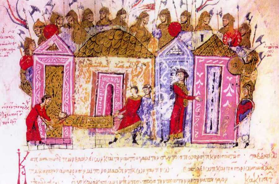 Die Warägergarde in der Chronik des Johannes Skylitzes (12. Jahrhundert).