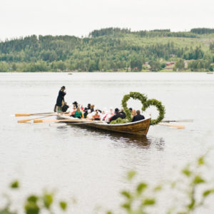 Rättvik Per Boot zu den Mittsommerfeiern. Foto: Erik Wahlström/Folio/ imagebank.sweden.se