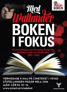 Ausstellungsplakat "Med Wallanderboken i Fokus".
