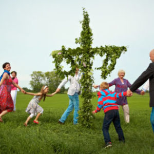 Schwedische Volksfeste Mittsommer in Schweden