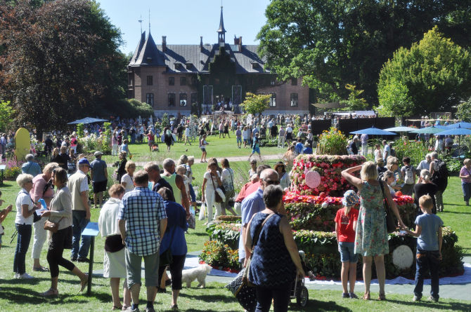 Einmal im Jahr wird das große Gartenfest gefeiert. Foto: Sophie Håkansson, Sofiero slott.