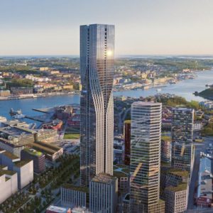 Das Jubiläum naht: Göteborg baut unter Zeitdruck Der Karlatornet, geplant vom Göteborger Bauunternehmen Sernecke. Foto: Sernecke