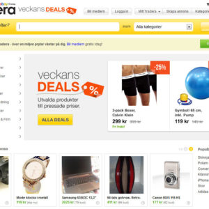 Tradera, das schwedische ebay ebay heißt in Schweden Tradera