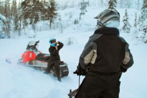 Transportmittel im Winter: Snöscooter