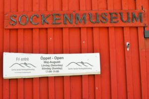 Der Eingang zum Sockenmuseum