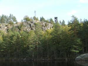 Aboda Klint – Blick über die Wälder in Småland