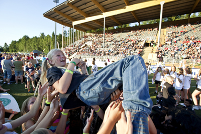 Fix was los in Umeå - und das über 8 Jahreszeiten. Von Football bis Food, von Folk bis Rock-Festival wird eine Menge geboten. Foto: Henrik Olofsson.