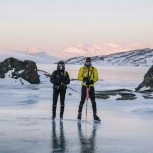 Nordic Iceskating in Padjelanta Iceskating