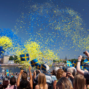Schwedische Flaggentage Nationaltag in Schweden
