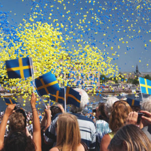 6. Juni: Nationaldagen – der Tag der schwedischen Flagge An den schwedischen Flaggentagen wird die blau-gelbe Flagge gehisst