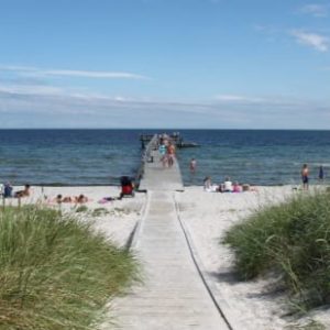 Blaue Flagge für Badefreuden in Schweden Badeplatz Vellinge