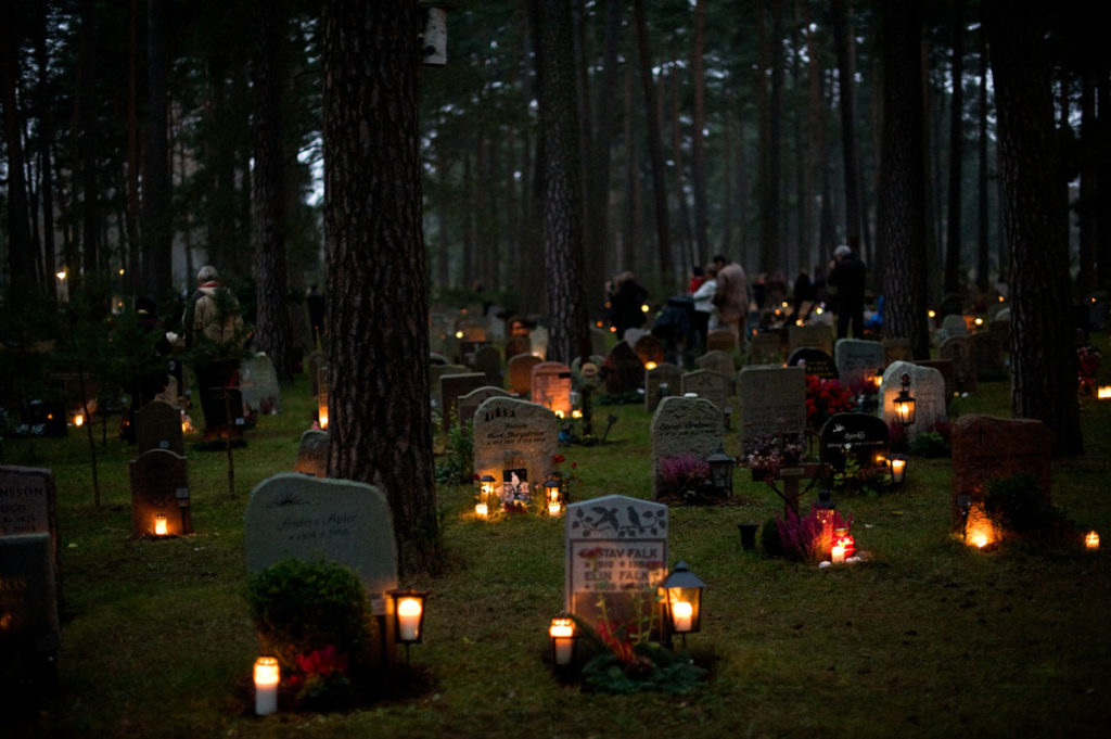 Friedhof Grablichter