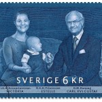 Prinzessin Estelle auf einer Briefmarke