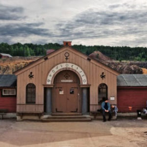 Falu gruva: Kupferbergwerk mit reichem Kulturerbe Der Eingang zur Falu gruva. Foto: Sebastian Ekman.
