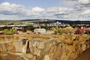 Die Kupfergrube am Fuße der Stadt Falun. Foto: Visit Södra Dalarna