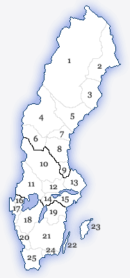 Schweden Karte