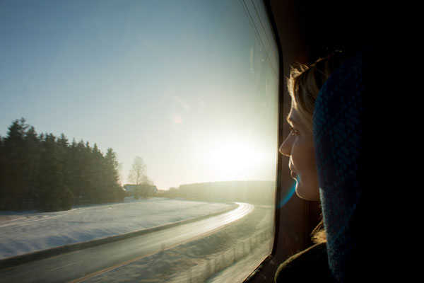 Mit dem Zug reisen und die Aussicht genießen... Foto: Melker Dahlstrand/ imagebank.sweden.se