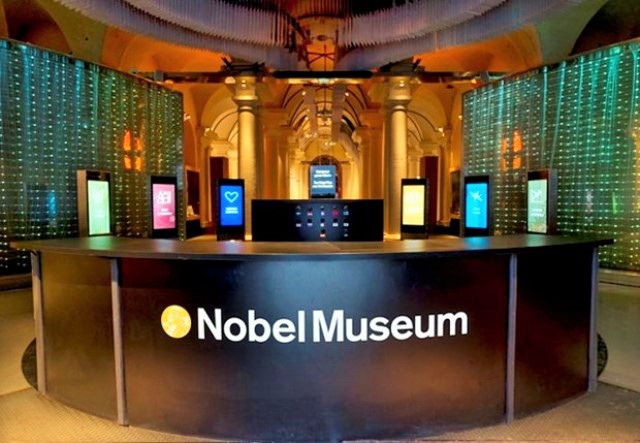 Der Eingang zum Nobel-Museum