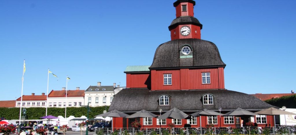 Das Rathaus von Lidköping war einst ein Jagdschloss. Foto: Västsverige.com 