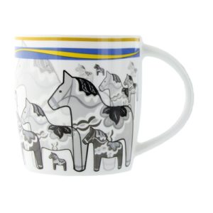 Nordic-Store: Tasse Dalapferd tasse-becher-dalapferd-grau