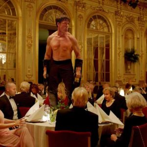 Ruben Östlund holt die goldene Palme nach Schweden Szene aus dem preisgekrönten Film "The Square".