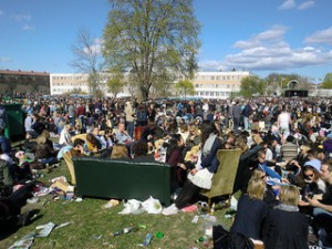 Valborg feiern in Uppsala