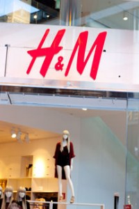 Interior view of H&M store in Stockholm, Sweden. 
