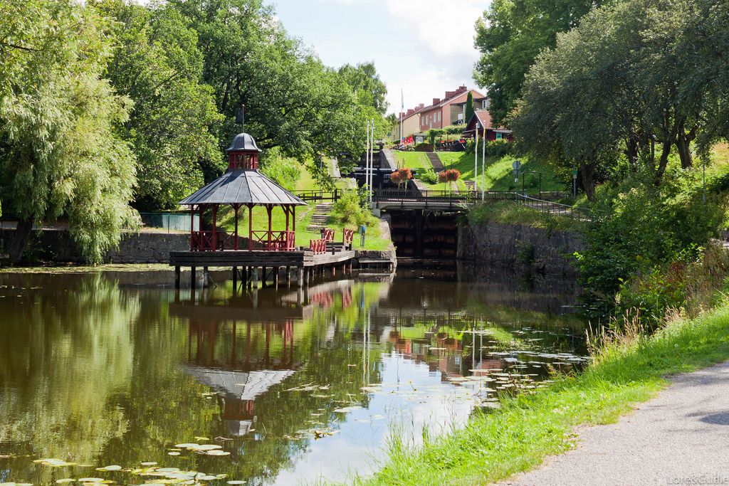 Der Kinda-Kanal an der Schleuse Tannefors in Linköping. Foto: Lore & Guille /flickr.com (CC BY 2.0) 