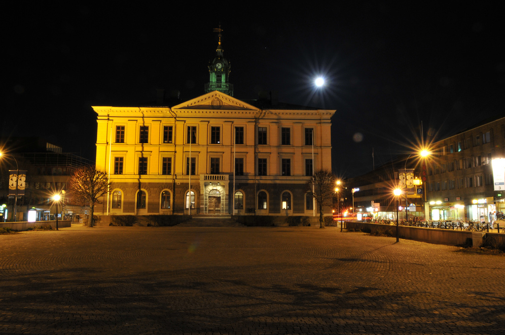 Gävle bei Nacht: Das alte Rathaus. Foto: Henrik Lorenz (HLorenz) /flickr.com (CC BY 2.0) 