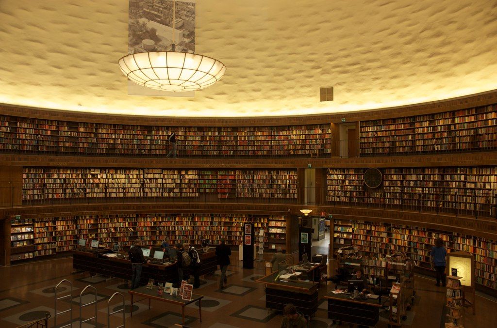 In der Rotunde der Stockholms stadsbibliotek. Foto: Dieter Van Baarle /flickr.com (CC BY 2.0)