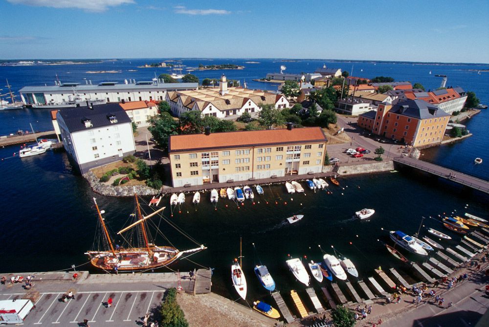 Blick über die Insel Stumholmen Blick auf Stumholmen