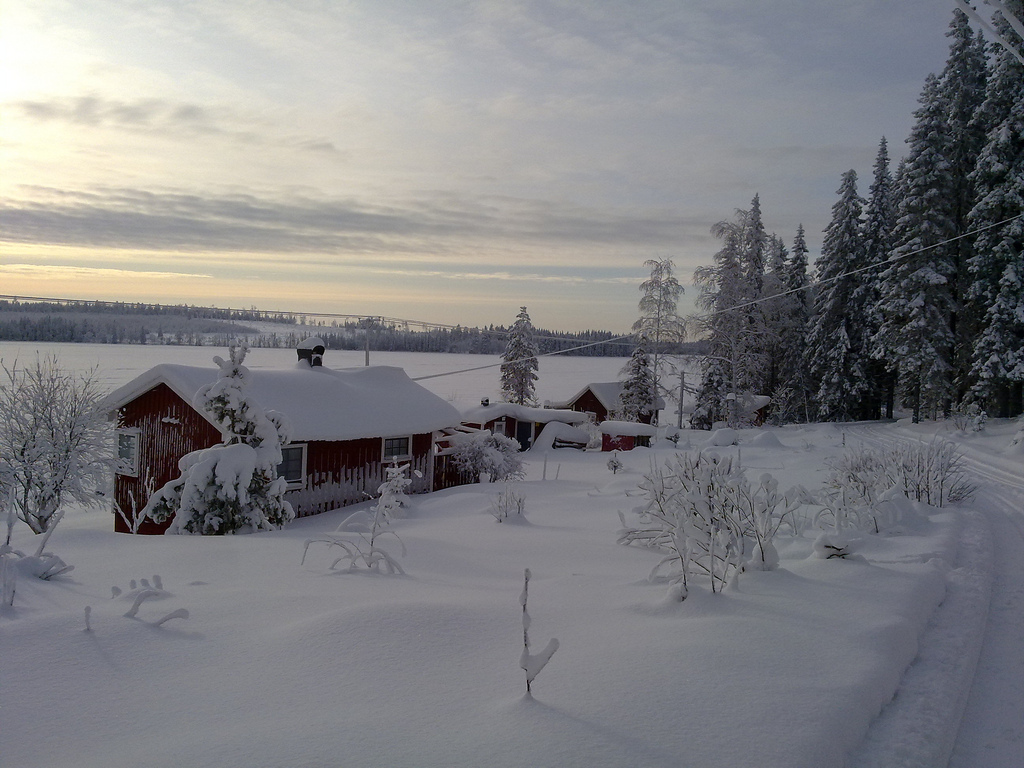 "Schneegarantie", Järvsö im Winter 2010. Foto: Linus1979 (Linus Malmquist) /flickr.com (CC BY-SA 2.0) 