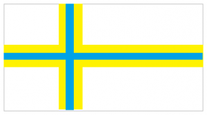 Die inoffizielle Flagge der Schwedenfinnen
