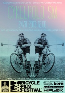 Fahrradpolo beim Stockholm Cykelfest